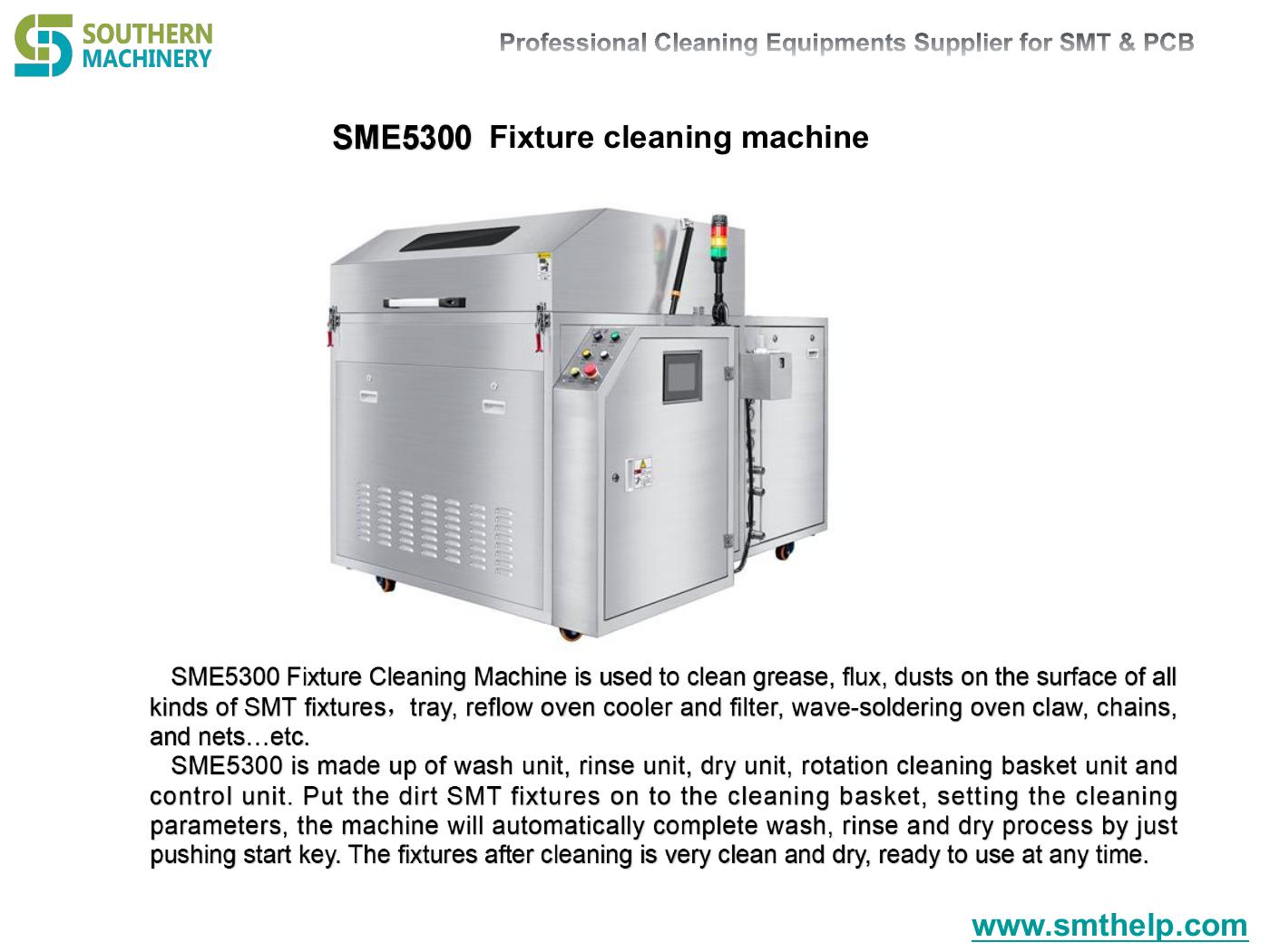SME5300 Pallet & Fixture cleaning system